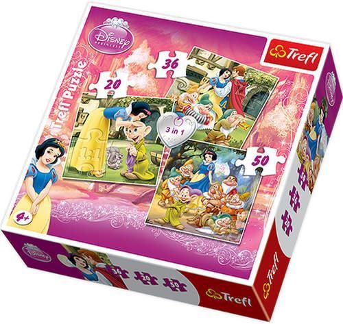 Trefl Puzzle 3W1 Królewna Śnieżka 34038 - Ceny i opinie - Ceneo.pl