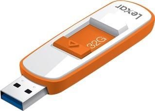 Lexar S75 32GB USB 3.0 Biało-Pomarańczowy (LJDS7532GABNL)