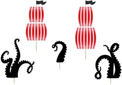 Zdjęcie Partydeco Toppery Na Ciasto Piraci Mix 5Szt. - Szamotuły