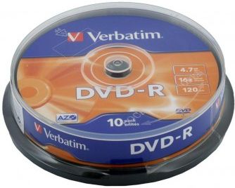 DVD-R płytka Verbatim 4.7GB x16 (10-szpula)