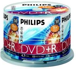 PHILIPS DVD+R 4,7GB 16X CAKE50 DR4S6B50F00 (DR4S6B50F/00)