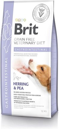 Brit Veterinary Diet Gastrointestinal Herring&Pea 12Kg
