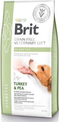 Brit Veterinary Diet Diabetes Turkey&Pea 12Kg