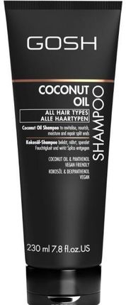 Gosh COCONUT OIL szampon do włosów suchych i z rozdwojonymi końcówkami 230ml