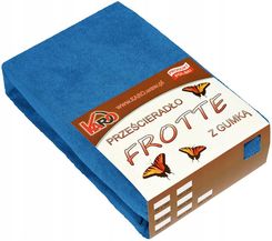 Zdjęcie Prześcieradło frotte z gumką 120x200 chabrowe 032 - Brwinów