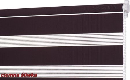 Lazur Roleta Wolnowisząca Dzień I Noc Ciemna Śliwka 240X230Cm