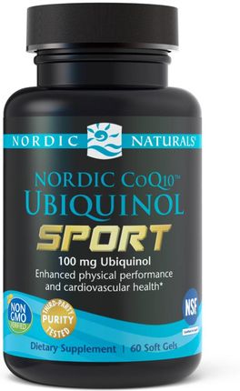 Nordic Naturals Nordic CoQ10 Ubiquinol Sport Ubichinol Koenzym Q10 60 kaps