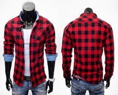 na Wiosnę* Męska Koszula Flanelowa W Kratę XL Ceny i na Wiosnę* Męska Koszula Flanelowa W Kratę XL Ceny i