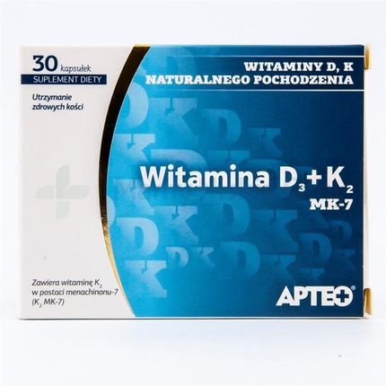 Synoptis Pharma Witamina D3+K2 Mk-7 30Kaps