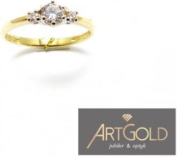 Artgold Pierścionek Złoty - 585 Pb0267