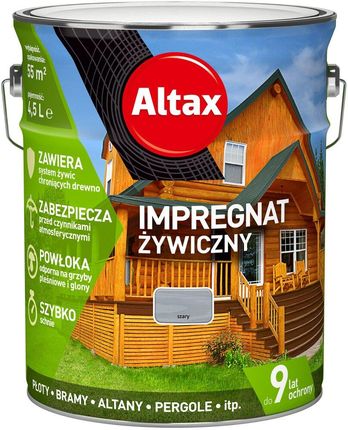 Altax Impregnat Żywiczny 4,5L Szary