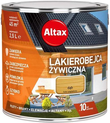 Altax Lakierobejca Żywiczna 2,5L Dąb
