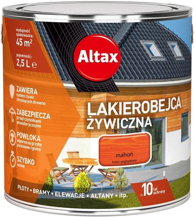 Altax Lakierobejca Żywiczna 2,5L Mahoń