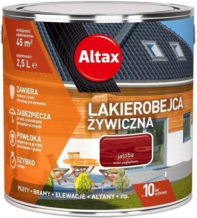 Altax Lakierobejca Żywiczna 2,5L Jatoba