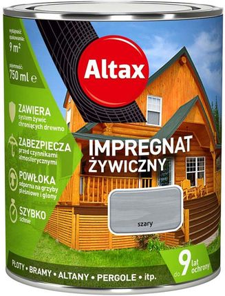 Altax Impregnat Żywiczny 0,75L Szary