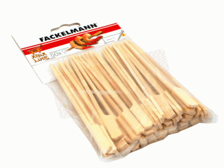 Fackelmann Patyczki do koreczków bambusowe 15 cm, 50 sztuk 56636