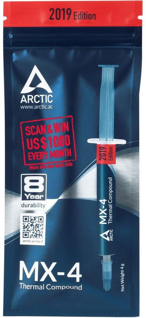Pasta Térmica Arctic Cooling MX-6 / -50-150°C / 4 Gramos / 6 MX Cleaner /  ACTCP00084A
