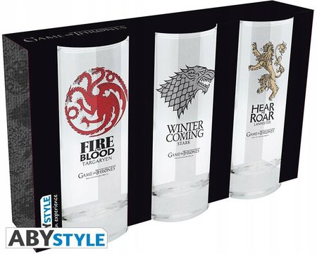 Game Of Thrones - 3 glasses set x2