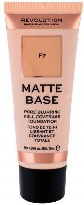 Makeup Revolution Matte Base Foundation Kryjący Podkład Do Twarzy F7 28Ml