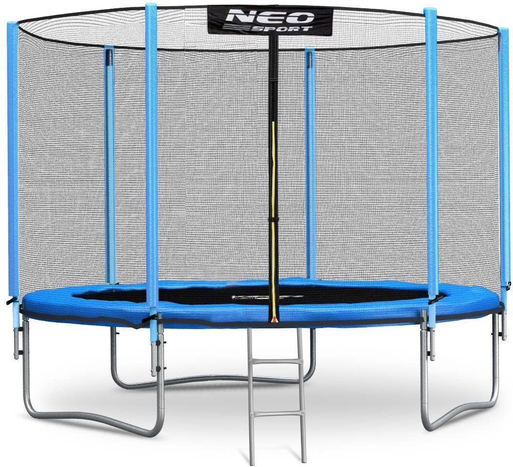 Neo Sport Ogrodowa 8Ft 252Cm Z Siatką Zewnętrzną I Drabinką