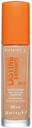 Rimmel Lasting Radiance Podkład Rozświetlający 100 Ivory 30 ml