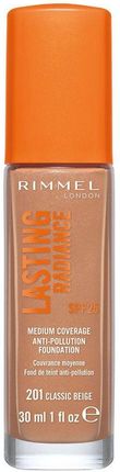 Rimmel Lasting Radiance Podkład Rozświetlający 201 Classic Beige 30 ml