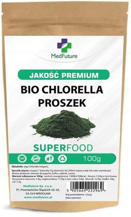 Medfuture Superfood Chlorella Proszek Bio 100g
