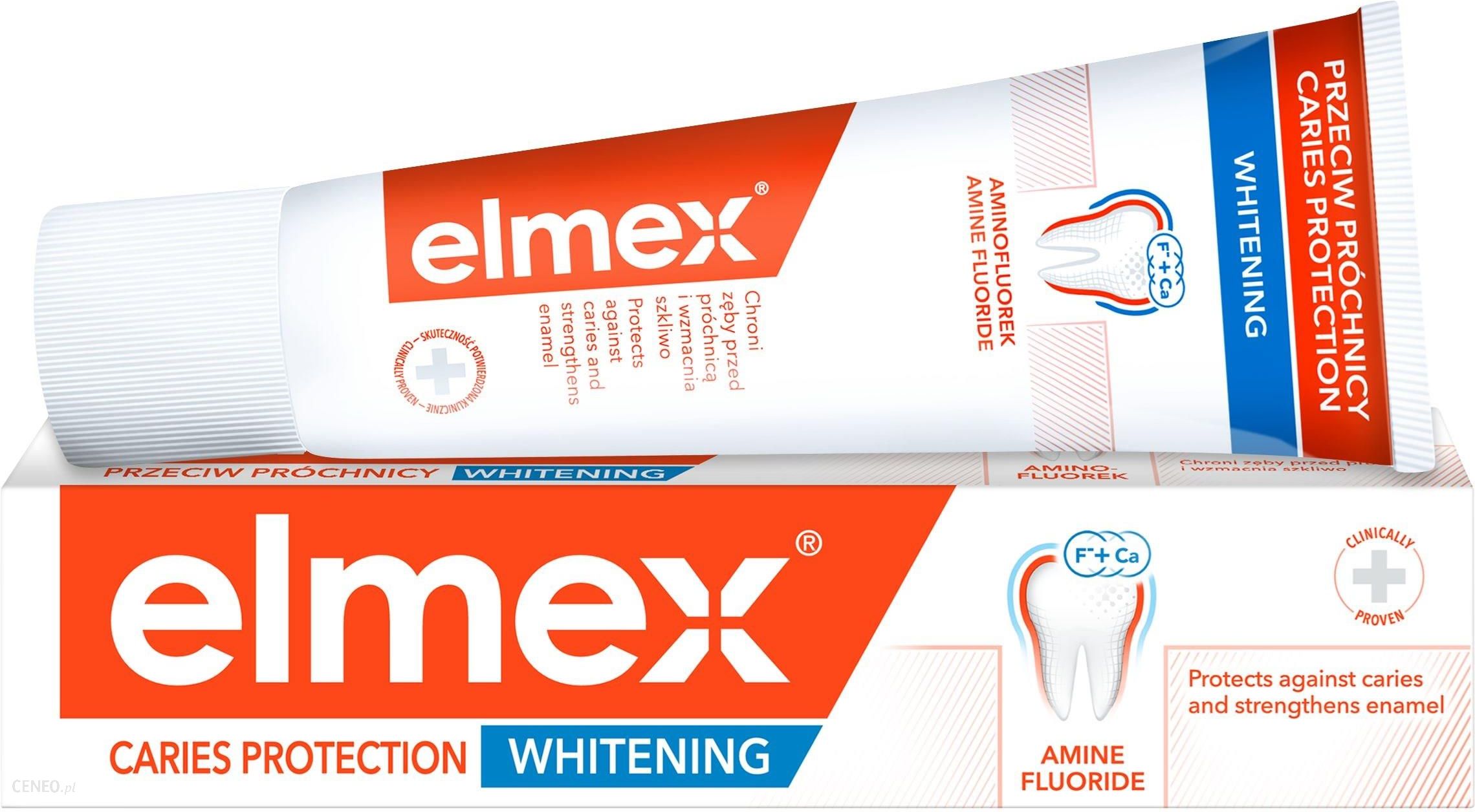 elmex Przeciw Próchnicy Whitening delikatnie wybielająca pasta do zębów przeciw próchnicy z aminofluorkiem 75 ml