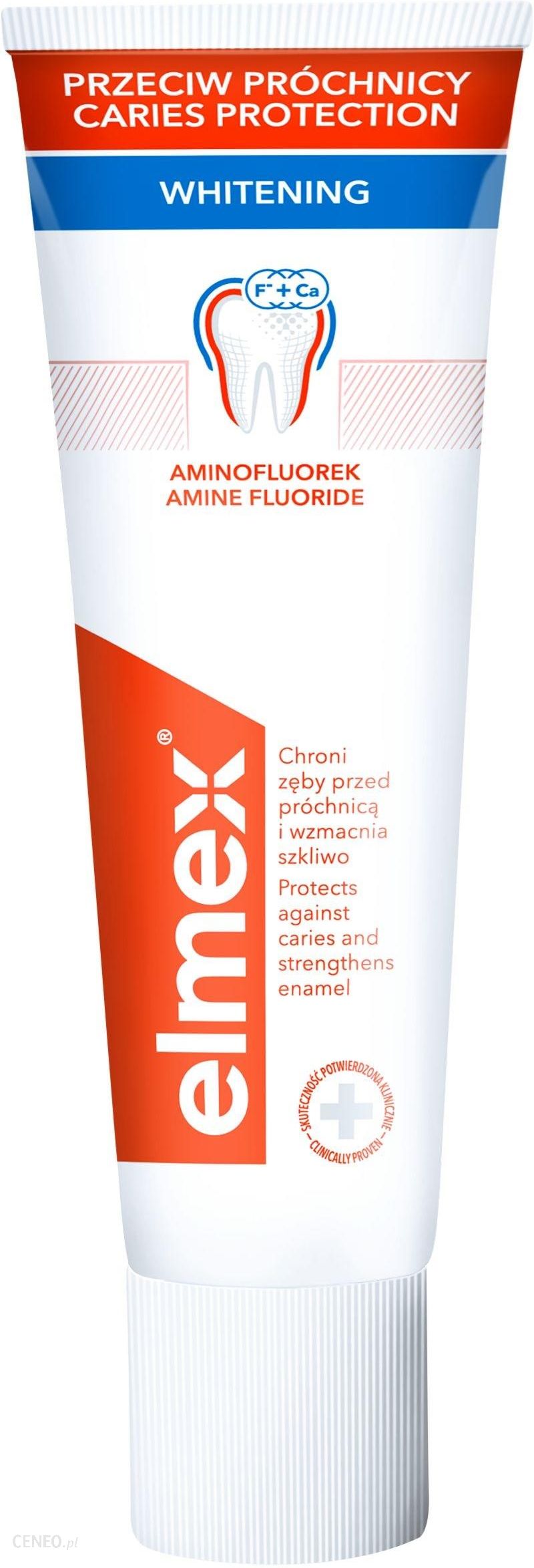 elmex Przeciw Próchnicy Whitening delikatnie wybielająca pasta do zębów przeciw próchnicy z aminofluorkiem 75 ml