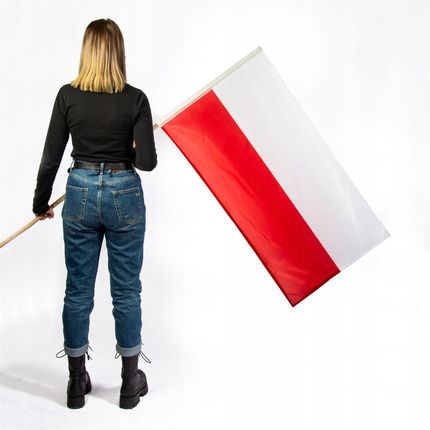Flaga Polska - 90 x 150cm - zdjęcie 2