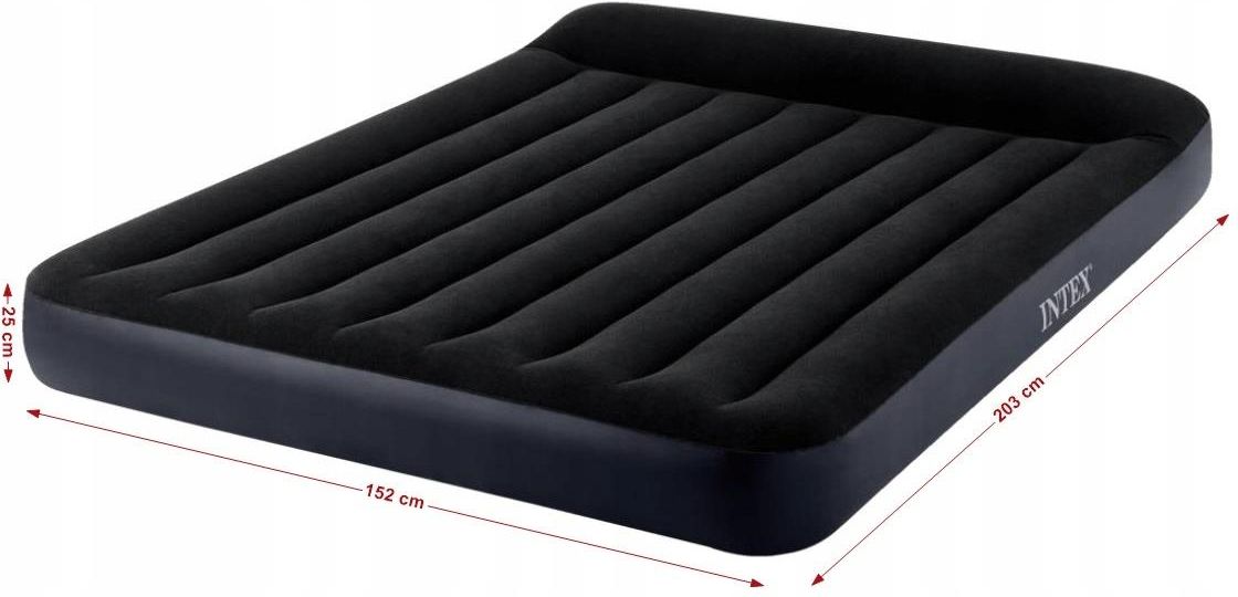 Intex Materac Dmuchany Welurowy 203X152X25 (64143) - zdjęcie 4 Intex Materac Dmuchany Welurowy 203X152X25 (64143)