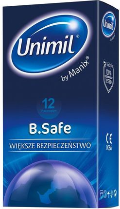 Unimil B.Safe Lateksowe Prezerwatywy 12Szt