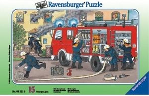 Ravensburger Puzzle W Ramce Wóz Strażacki 15El. 6321