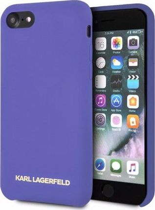 KARL LAGERFELD HARD CASE SILICONE KLHCI8SLVOG IPHONE 7 8 FIOLETOWY STANDARD