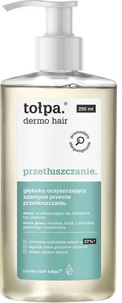 tołpa. dermo hair, przetłuszczanie. głęboko oczyszczający szampon przeciw przetłuszczaniu 250 ml