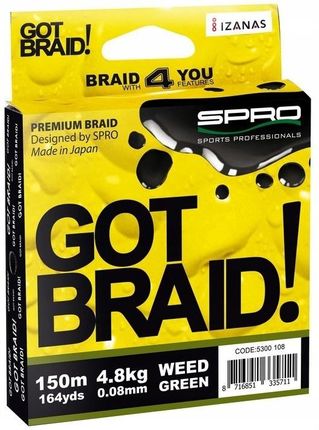Spro Got Braid 0.08mm 150m zielona
