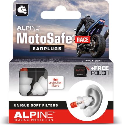 Zatyczki, stopery do uszu Alpine MotoSafe Race