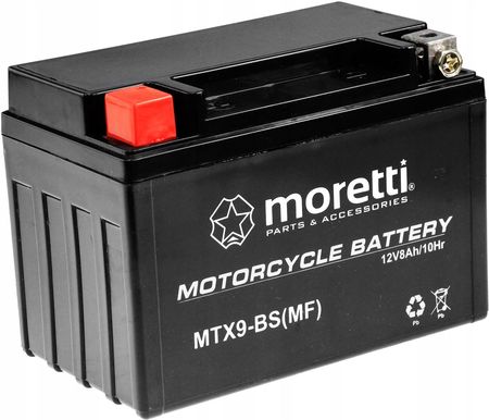 Akumulator Żelowy MTX9-BS YTX9-BS 8Ah Moretti