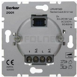 Berker Ściemniacz uniwersalny seryjny, przyciskowy 2901