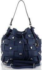 Vittoria Gotti Modne Torebki Skórzane Oryginalny Shopper produkcji Włoskiej z Nitami Granatowe (kolory) Vittoria Gotti Modne Torebki Skórzane Oryginalny Shopper produkcji Włoskiej z Nitami Granatowe (kolory)