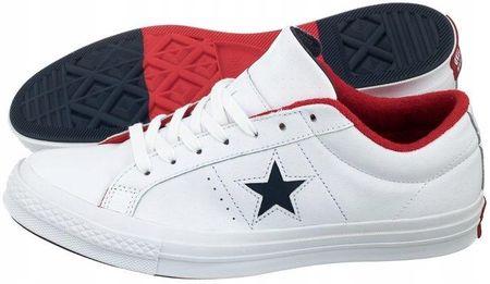 Buty M skie Converse One Star Ox 160555C Bia e Ceny i opinie Ceneo.pl