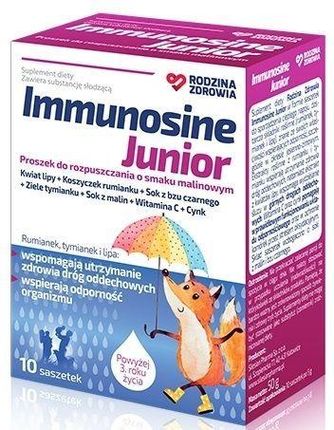 Rodzina Zdrowia Immunosine Junior 10 Sasz O U Malinowym
