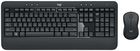 Zestaw klawiatura + mysz Logitech MK540 Advanded Wireless Combo UK i Angielski Czarny (920008684)