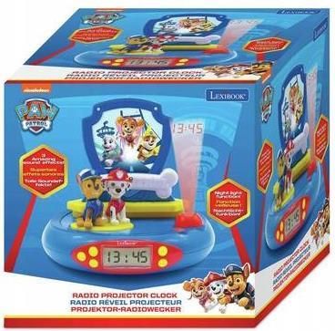 Radiobudzik Psi Patrol Projektor Zegar Alarm - zdjęcie 1 Radiobudzik Psi Patrol Projektor Zegar Alarm