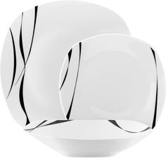Zdjęcie Tadar Zestaw kwadratowych talerzy ceramicznych Saxo 18 elementów - Głuchołazy