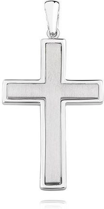 Valerio Piaskowany Satynowany Krzyż Srebro 925 Ks0207C