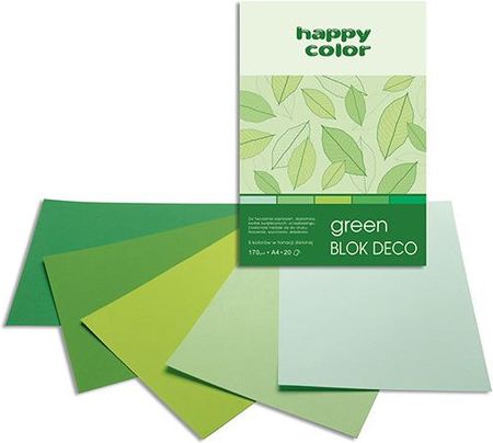 Happy Color Blok Akwarelowy Na Spirali A4 280G 35Ark Shades Of Green