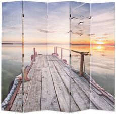 Zdjęcie Vidaxl Składany Parawan 200X170 Cm Motyw Jeziora - Bartoszyce