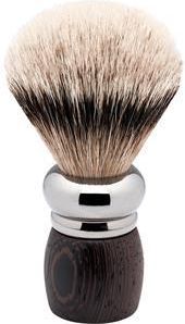 Becker Manicure Shaving Shop  Pędzel do golenia Silvertip drewno wenge z rodowanym elementem 1szt