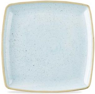 Churchill Porcelanowy Kwadratowy Talerz Ręcznie Zdobiony 26,8X26,8 Cm Stonecast Duck Egg Blue (305684)
